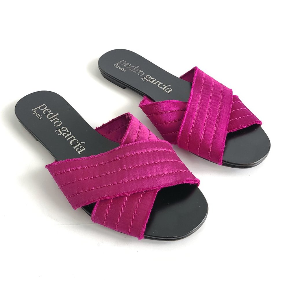 Pedro Garcia Elisa Obi Satin Slides